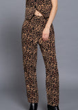 ADHARA ANIMAL PRINT HIGH RISE PANTS