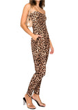 Francella Strapless Animal Print Jumpsuit