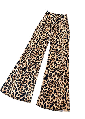 Eva Highly Stretchy Ultra soft Cheetah Print Wide Leg Leggings