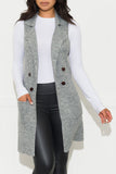 Handle It Cardigan Vest Heather Grey - Fashion Effect Store