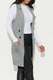 Handle It Cardigan Vest Heather Grey - Fashion Effect Store