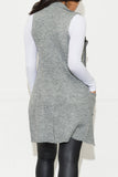 Handle It Cardigan Vest Heather Grey - Fashion Effect Store
