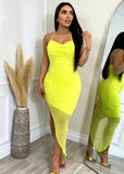 Coco Dress Lime - Fashion Effect Store