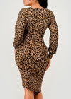 ARANTZA ANIMAL PRINT DRESS