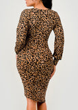 ARANTZA ANIMAL PRINT DRESS