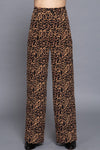 BRISTOL HIGH RISE LOOSE FIT ANIMAL PRINT PANTS