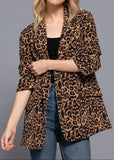 COLETTE ANIMAL PRINT BROWN BLAZER