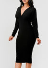 Daria Long Sleeve Dress Black