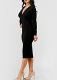 Daria Long Sleeve Dress Black