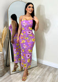 Like No Other Floral Dress Purple