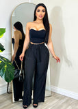 Double Take Two Piece Set Black