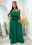 High Hopes Maxi  Dress Green