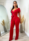 Maddox Jumpsuit Red