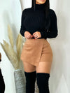 Becca Suede Short/Skirt Brown