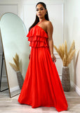 High Hopes Maxi  Dress Orange