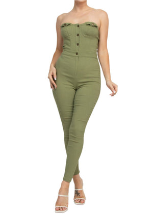 Look At Me Jumpsuit Olive