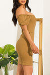 Carrie  Dress Camel - Fashion Effect Store