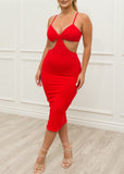 Carmine Dress Red