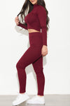 Karissa Set Burgundy - Fashion Effect Store