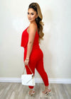 A Little Extra Jumpsuit Red - Fashion Effect Store