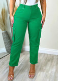 All You Need Cargo Pants Kelly Green - Fashion Effect Store