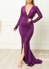 Antara Dress Hunter Purple - Fashion Effect Store