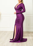 Antara Dress Hunter Purple - Fashion Effect Store
