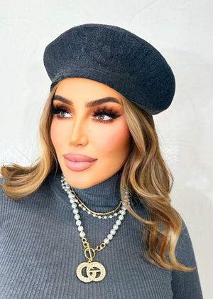Beauty Game Beret Gray - Fashion Effect Store