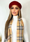 Beauty Game Beret Red - Fashion Effect Store