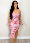 Beauty Is Endless Dress Floral Pink - Fashion Effect Store