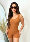 Better Basic Romper Caramel - Fashion Effect Store