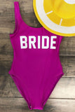 Bride One Piece Swimsuit Purple - Fashion Effect Store