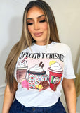 Cafecito And Chisme T Shirt - Fashion Effect Store