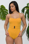 Cannon Beach One Piece Swimsuit Yellow - Fashion Effect Store