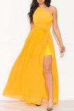 High Hopes Maxi Gown Dress Yellow