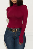 Spice It Up Long Sleeve Top Burgundy - Fashion Effect Store