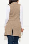 Handle It Cardigan Vest Heather Khaki - Fashion Effect Store
