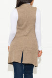 Handle It Cardigan Vest Heather Khaki - Fashion Effect Store