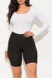 Right On Biker Short Black - Fashion Effect Store