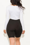 Right On Biker Short Black - Fashion Effect Store