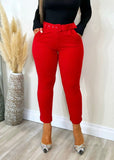 Casual Crush Pants Red - Fashion Effect Store