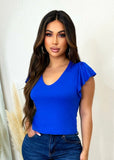 Casual Look Top Royal Blue - Fashion Effect Store