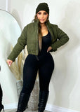 Chill With Me Corduroy Jacket Olive - Fashion Effect Store