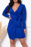 Clarissa Dress Royal Blue - Fashion Effect Store