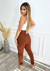 Crushing On You Pants Brown - Fashion Effect Store