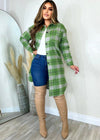 Fall Feeling Plaid Jacket Green/Ivory - Fashion Effect Store