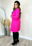 Falling For You Coat Pink - Fashion Effect Store