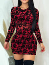 Falling For You Dress Red/Black - Fashion Effect Store