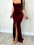 Flawless Beauty Dress Burgundy - Fashion Effect Store