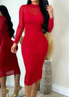 Glamorous Dress Red - Fashion Effect Store